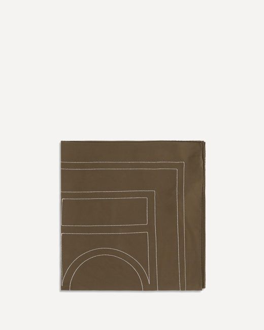 Totême Natural Silk Scarf With Embroidery