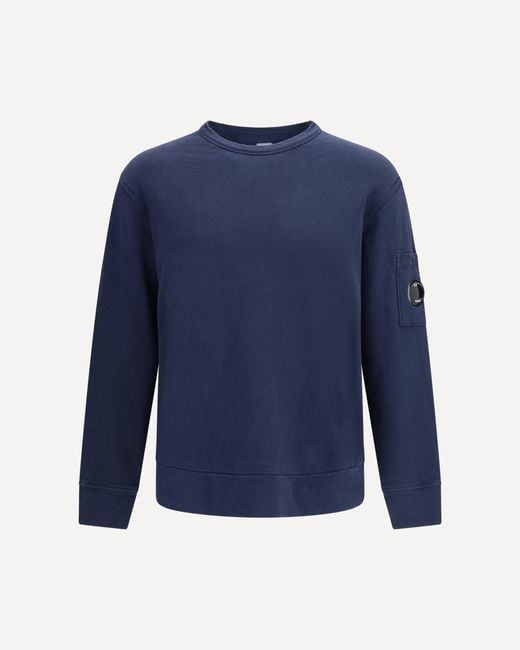 C P Company Blue C. P. Company Crewneck Sweatshirt for men