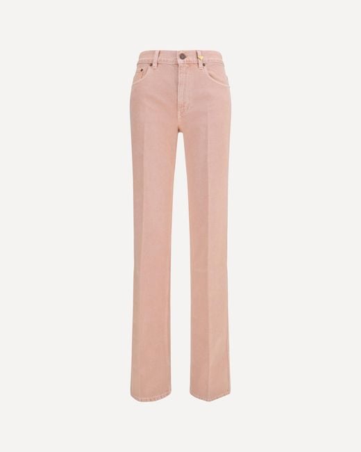 Chloé Pink Straight-Leg Jeans