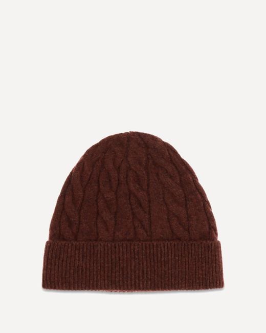 Loro Piana Brown Cedar Cashmere Beanie