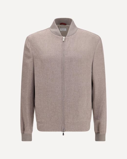 Brunello Cucinelli Natural Cashmere Jacket for men