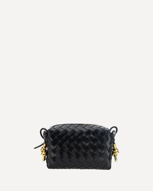 Bottega Veneta Black Loop Leather Shoulder Bag