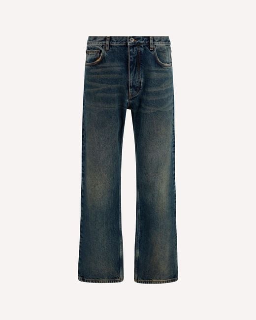 Off-White c/o Virgil Abloh Blue Half Arrow Jeans for men