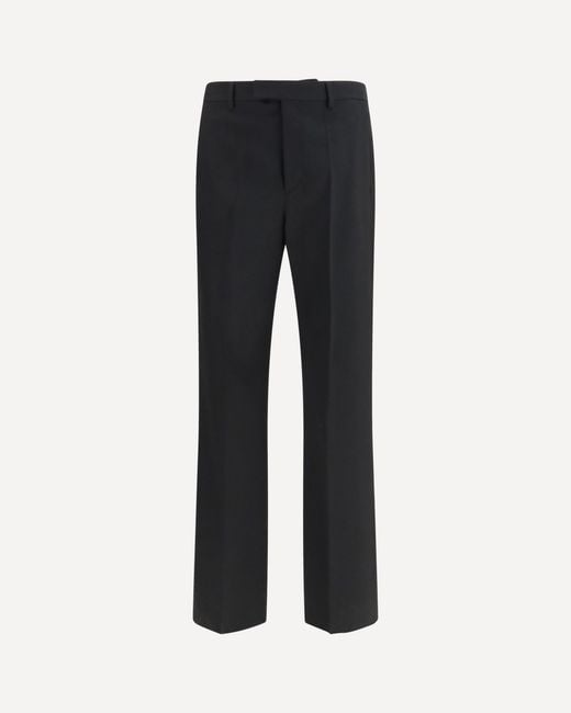 Valentino Black Wool Tailored Pants for men