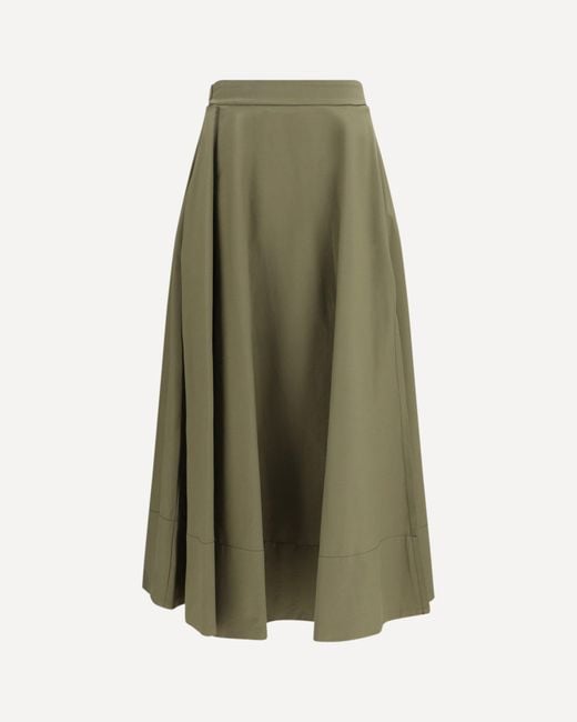Cruna Green Long Full Skirt