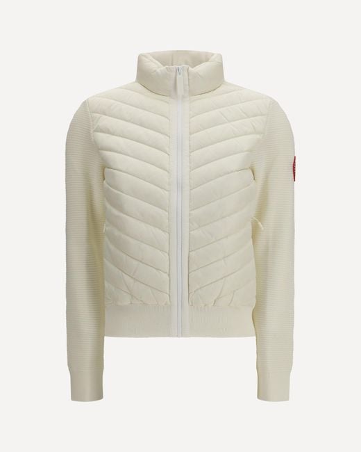 Canada Goose White Hybridge Down Jacket