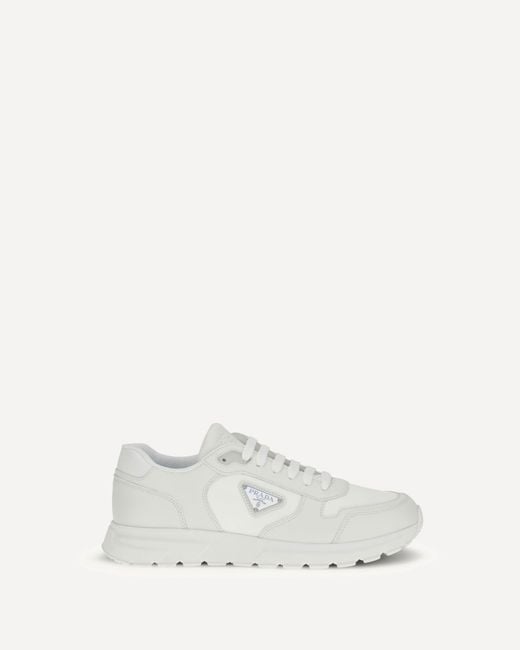 Prada White Re-Nylon Sneakers for men