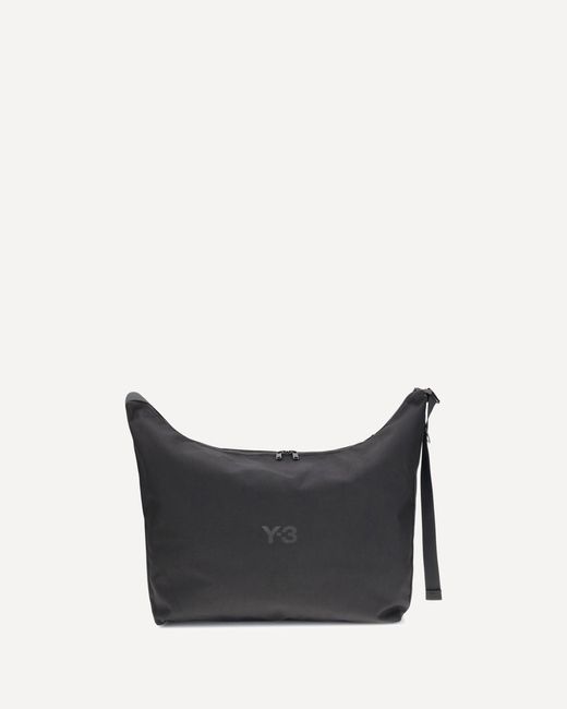 Y-3 White Logo Shoulder Bag for men