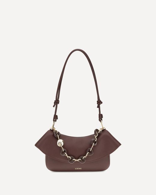 Borsa A Spalla Ola Media di Loewe in Brown