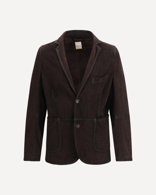 D'Amico Black Single-Breasted Jacket for men