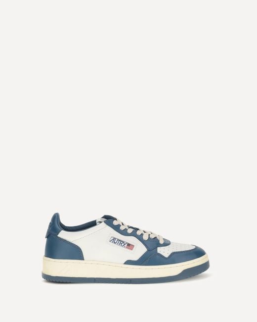 Autry Blue Medalist Low Sneakers for men