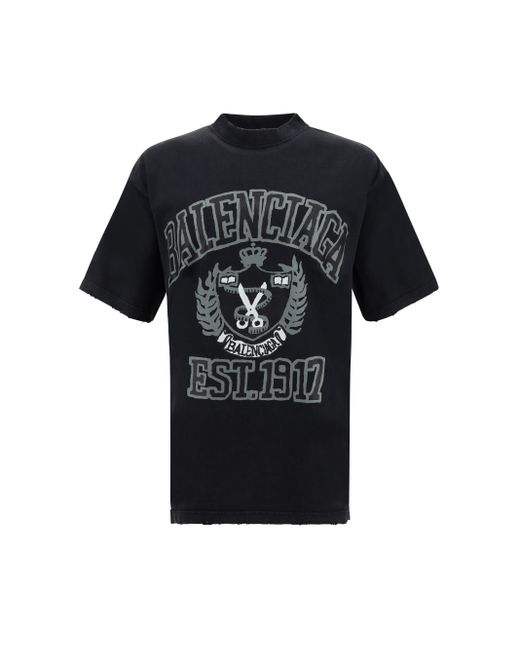 Balenciaga T shirts in Black for Men Lyst UK