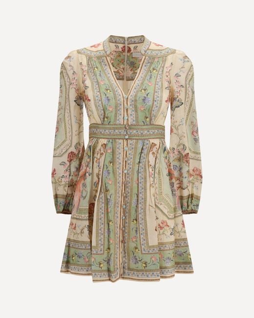 Zimmermann Natural Roselight Mini Dress