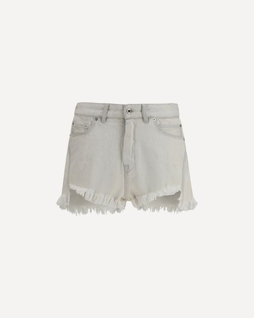 Rick Owens Gray Shorts Temple Bias Cutoffs