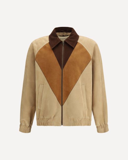 Valentino Brown Suede Jacket for men