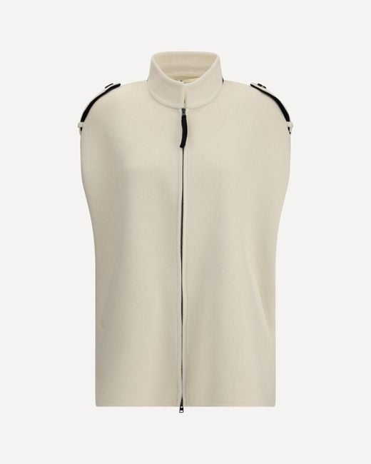 Aftercoat White Zipped Cape