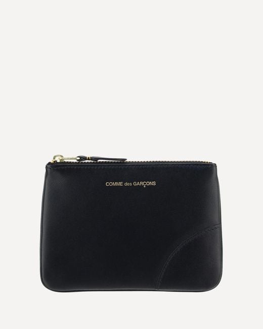 Comme des Garçons Black Leather Coin Purse for men
