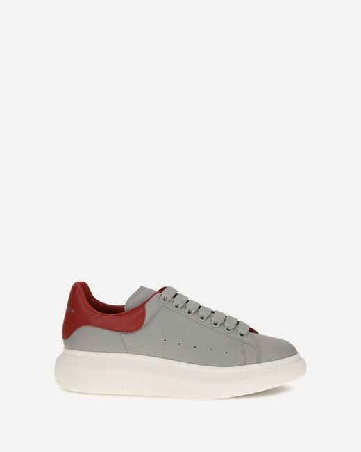 McQueen White Leather Sneakers for men
