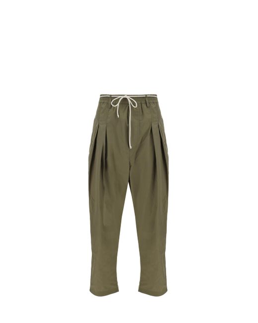 Mordecai Green Drawstring Pants for men