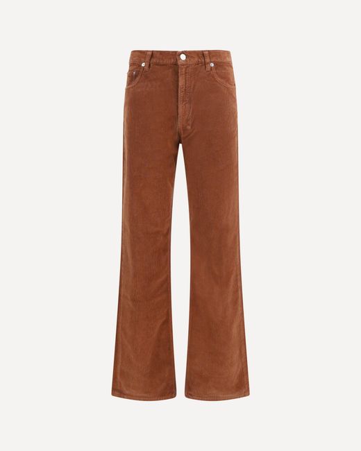 Haikure Brown Korea Pier Corduroy Pants