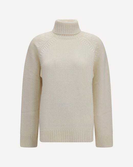 P.A.R.O.S.H. White P. A.R. O.S. H. Turtleneck Cashmere Sweater