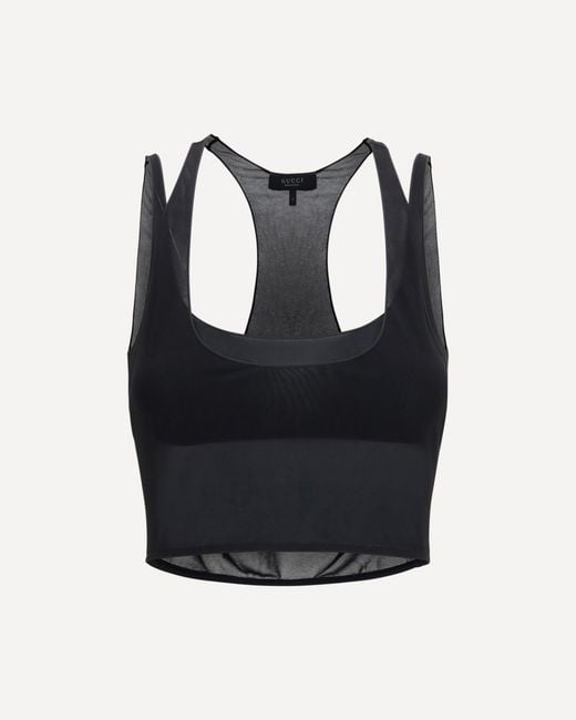 Gucci Black Viscose Bralette