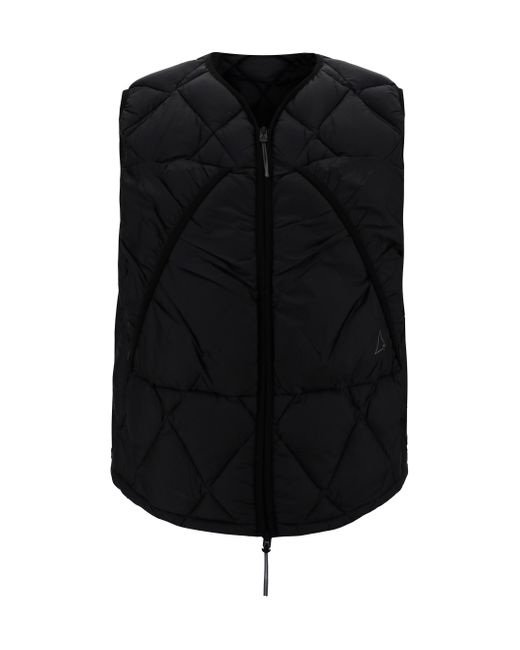 Roa Black Down Vest for men