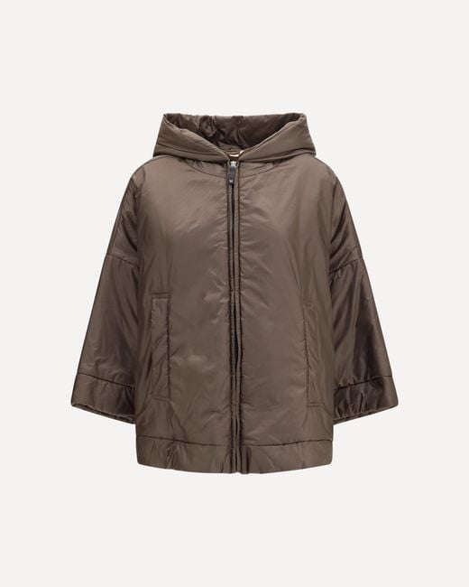 Max Mara Brown Hooded Added Jacket