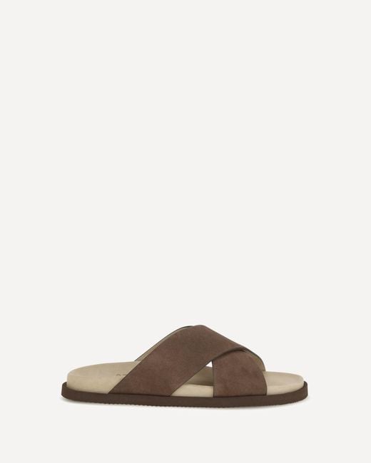Brunello Cucinelli Brown Suede Sandals for men