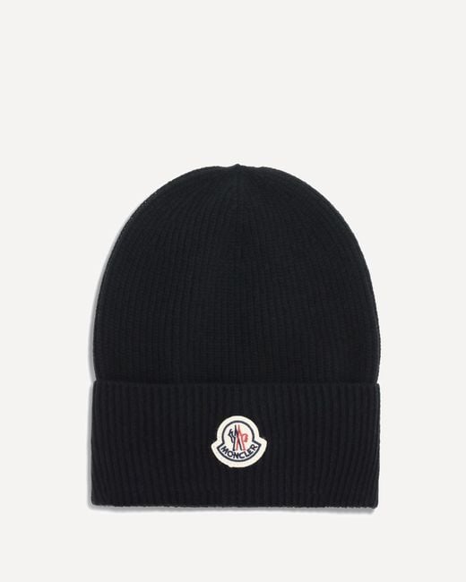 Moncler Black Wool And Cashmere Hat for men