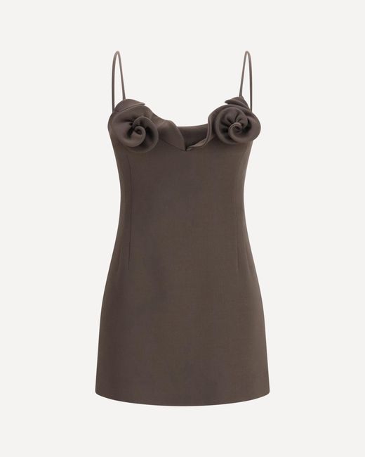 Magda Butrym Brown Short Wool-Blend Dress