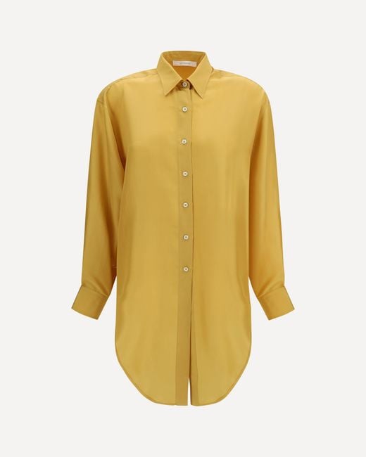 Umit Benan Yellow Sailor Marisca Silk Shirt
