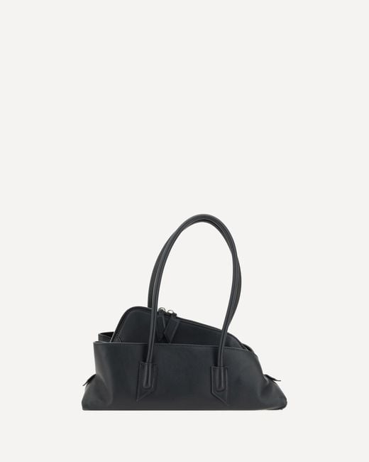 The Attico Black La Passeggiata Small Shoulder Bag