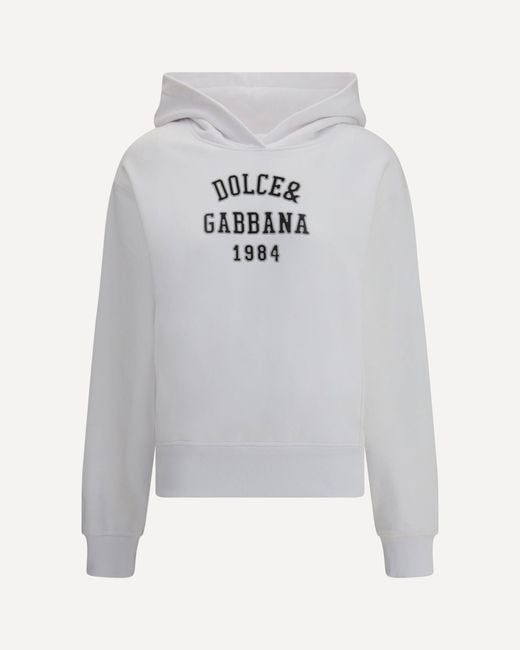 Dolce & Gabbana Gray Logo Hoodie