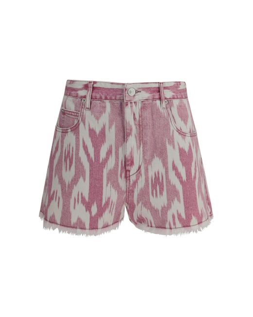 Isabel Marant Purple Bermuda Shorts