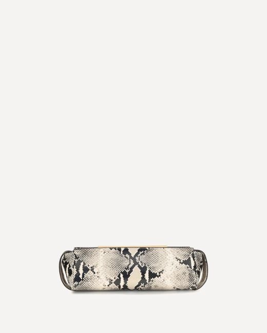 Khaite White Leather Clutch