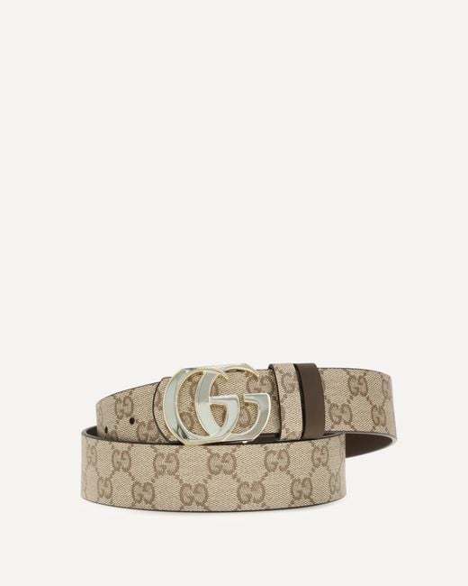 Gucci Natural Reversible Cut Gg Marmont Belt for men