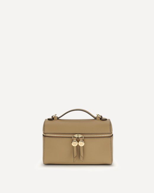 Tory Burch Natural Romy Slim Top Handle Bag