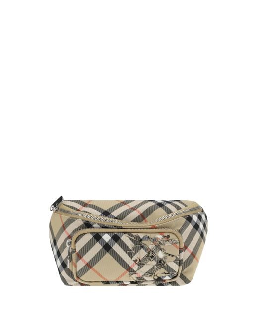 Burberry Gray Check Archive Fanny Pack for men