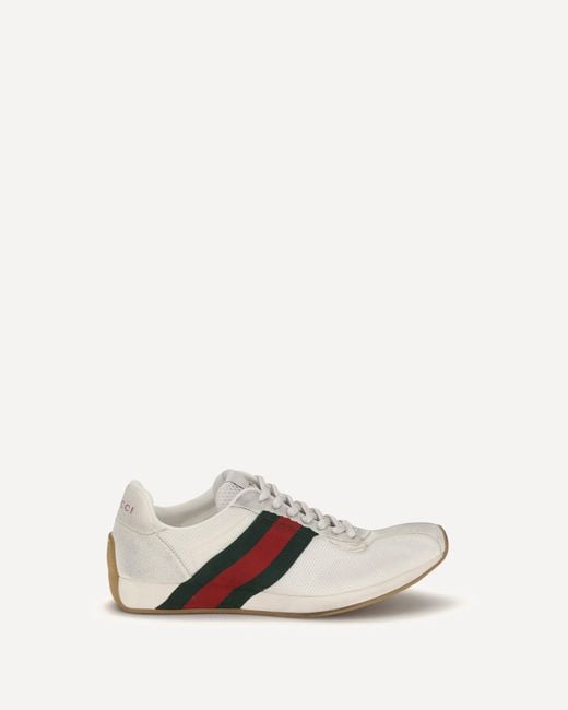 Gucci White Tempo Sneakers