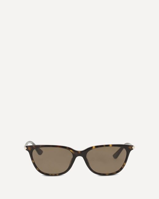 McQueen Brown Cat-Eye Sunglasses