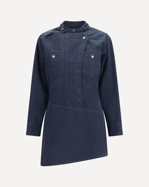 Isabel Marant Blue Nouria Shirt Dress