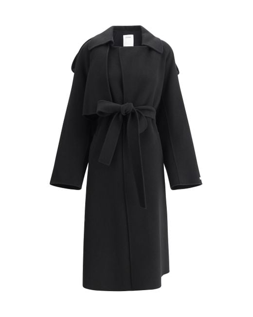 Max Mara Black Sportmax's Fiore Coat