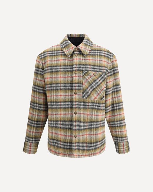 Burberry Multicolor Check Wool Jacket for men