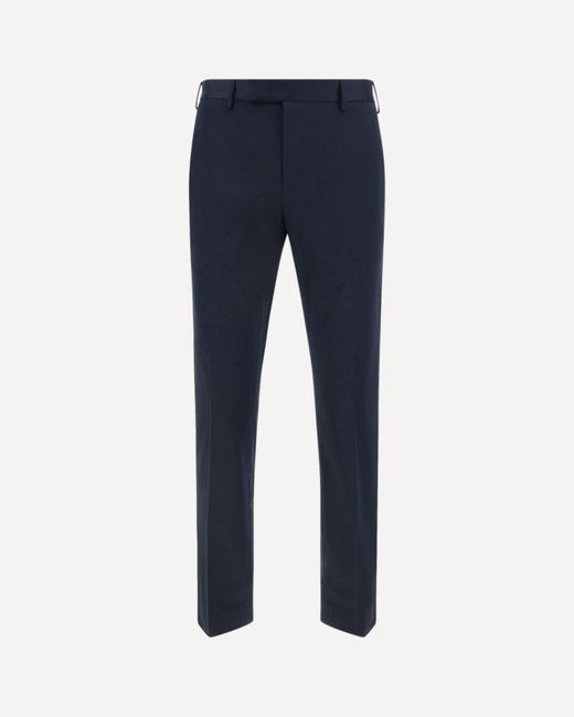 PT Torino Blue Cotton Pants for men