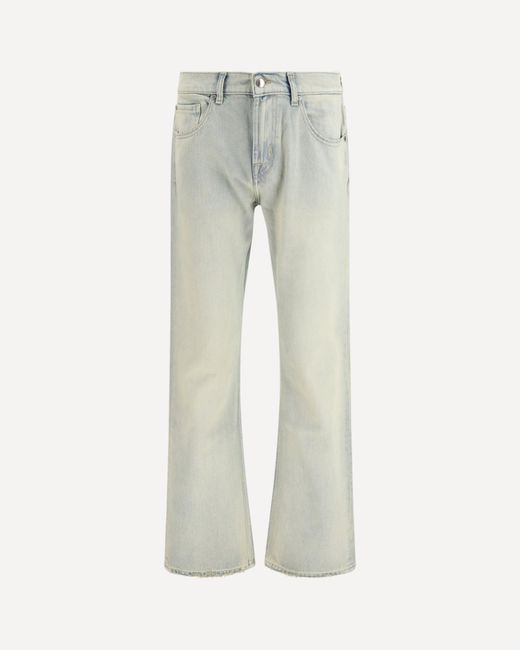 7FOR Gray Mid-Rise Bootcut Jeans for men