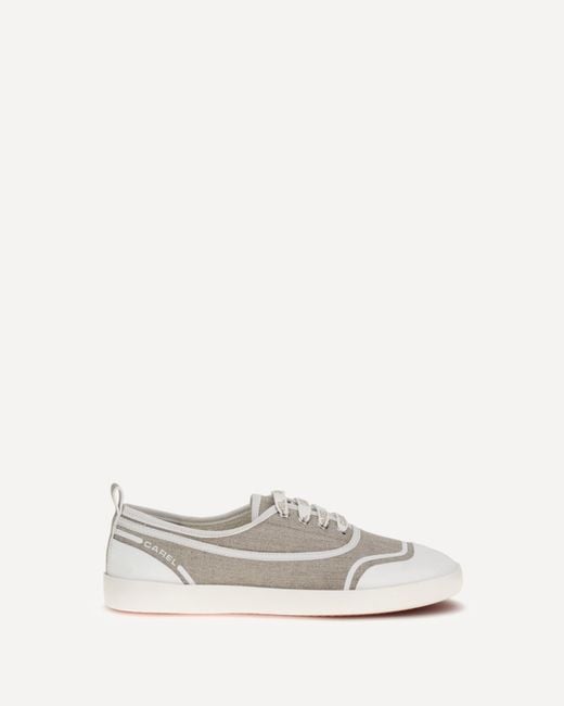 CAREL PARIS White Canvas Sneakers
