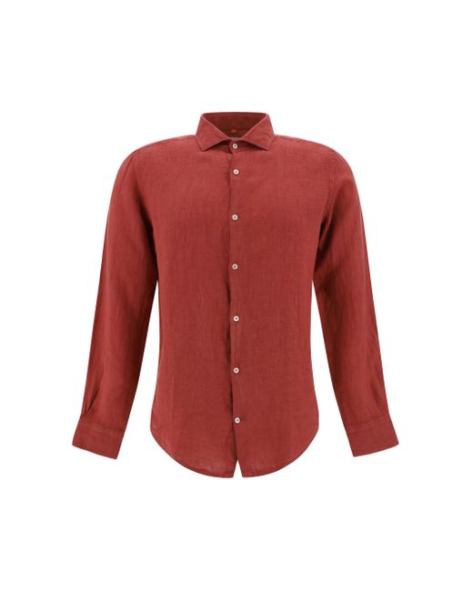 Brooksfield Red Shirts for men