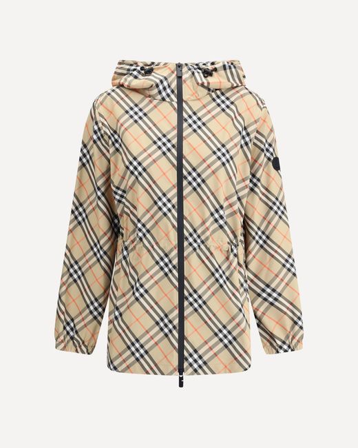 Burberry Natural Archivio Check Hooded Jacket