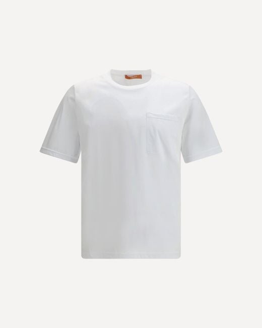 Cruna White Regular-Fit Crew-Neck T-Shirt for men